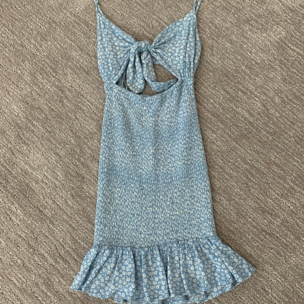 Oven drive blue tight dress
